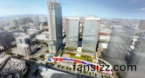 三思3500平方米戶外LED屏在美國西岸再造一(yi)箇“時